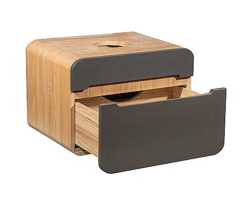 Тумба под раковину Runo Ницца 60 00-00002123 Дуб натуральный Графит