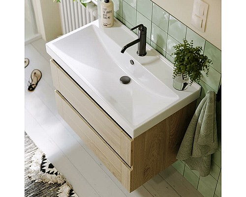 Тумба под раковину Aqwella Astrid 80 AST0108DD подвесная Дуб Давос