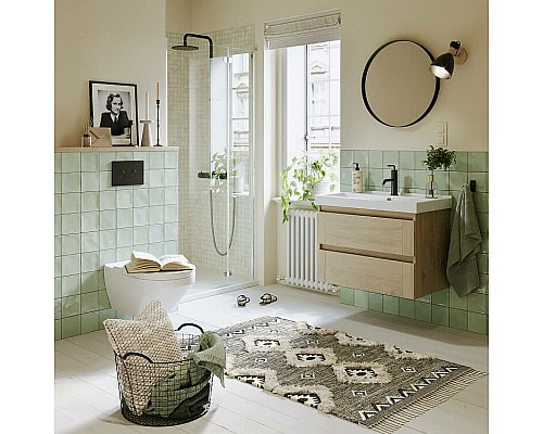 Тумба под раковину Aqwella Astrid 80 AST0108DD подвесная Дуб Давос