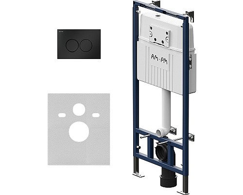 Инсталляция AM.PM MasterFit I012710.0138 для унитаза с Черной матовой клавишей смыва