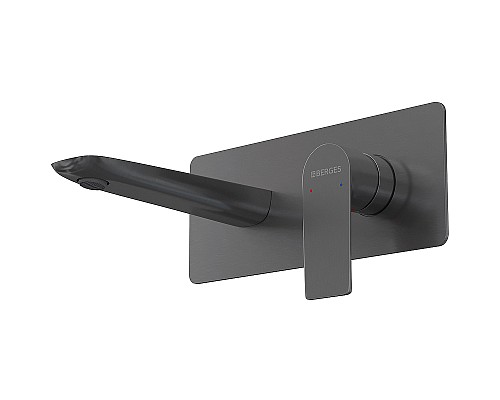 Смеситель для раковины Berges Ventas S 076013 Оружейная сталь