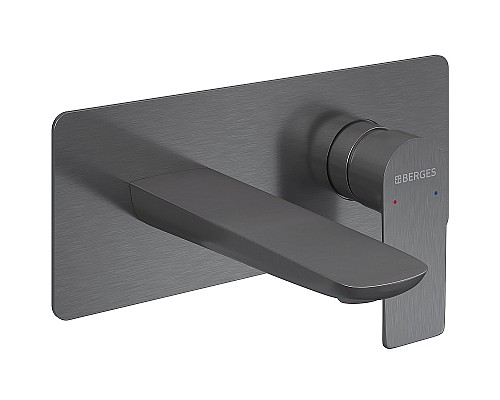 Смеситель для раковины Berges Ventas S 076013 Оружейная сталь