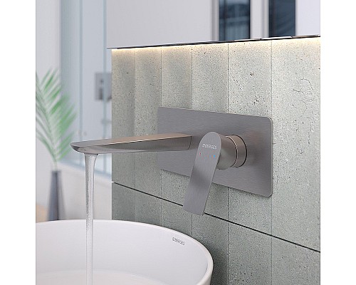 Смеситель для раковины Berges Ventas S 076013 Оружейная сталь