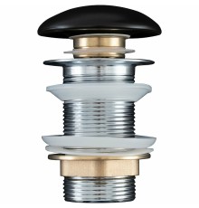 Донный клапан Aquanet 330953 click-clack Черный матовый