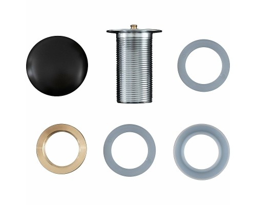 Донный клапан Aquanet 330953 click-clack Черный матовый