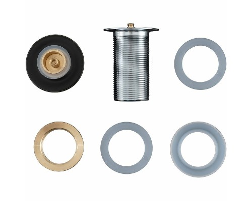 Донный клапан Aquanet 330953 click-clack Черный матовый