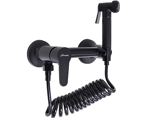 Гигиенический душ со смесителем Maretti Project Black PB30RN69 Черный матовый