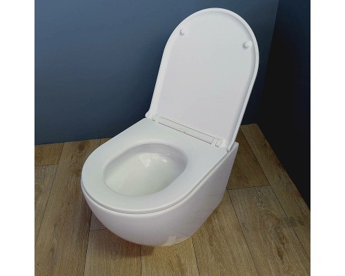 Комплект унитаза с инсталляцией Maretti Elena EA73EL74052 с сиденьем Микролифт и Белой матовой клавишей смыва