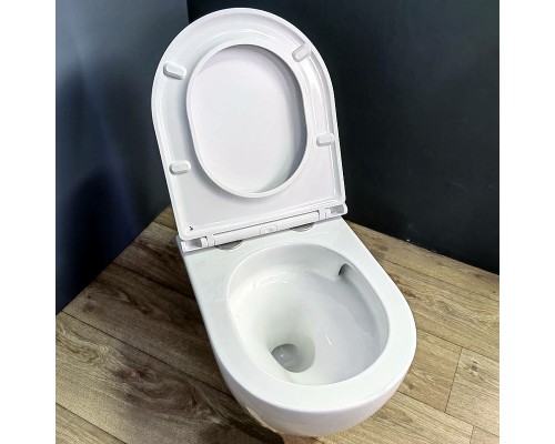 Комплект унитаза с инсталляцией Maretti Elena EA73EL74052 с сиденьем Микролифт и Белой матовой клавишей смыва