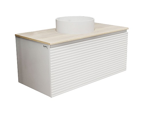 Тумба под раковину Jorno Cossety 100 Coss.01.100/P/W-DG/JR подвесная Белая