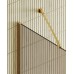 Душевая перегородка Maybah Glass 790x1950 в широком профиле Золото стекло бронзовое матовое