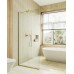 Душевая перегородка Maybah Glass MGD-695-3у 790x1950 в узком профиле Золото стекло прозрачное