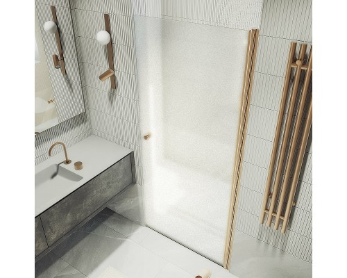 Душевая дверь Maybah Glass MGD-808-2 800x1980 на монопетле Бронза стекло сатиновое