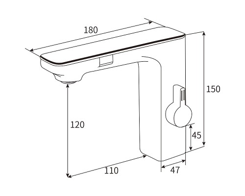 Смеситель для раковины beWash Photocell BWAM3BS8042 Белый