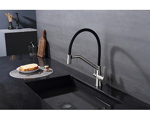 Смеситель для кухни Raglo R80.62.05 Сатин Черный