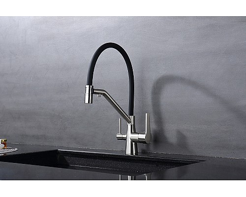 Смеситель для кухни Raglo R80.62.05 Сатин Черный