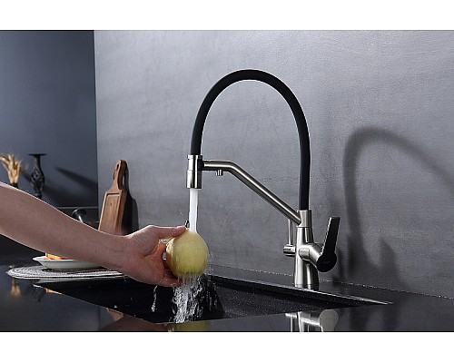 Смеситель для кухни Raglo R80.62.05 Сатин Черный