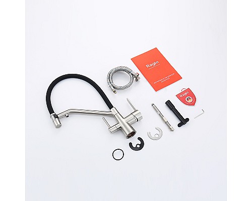 Смеситель для кухни Raglo R80.62.05 Сатин Черный