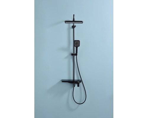 Душевая система Raglo R60.24.06 Черная матовая