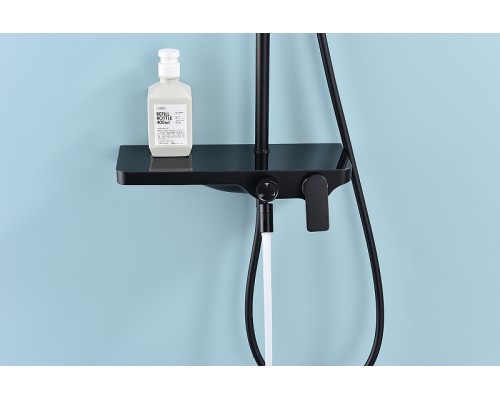 Душевая система Raglo R60.24.06 Черная матовая