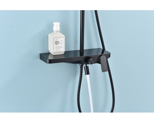 Душевая система Raglo R60.24.06 Черная матовая