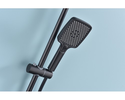 Душевая система Raglo R60.24.06 Черная матовая