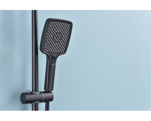 Душевая система Raglo R60.24.06 Черная матовая