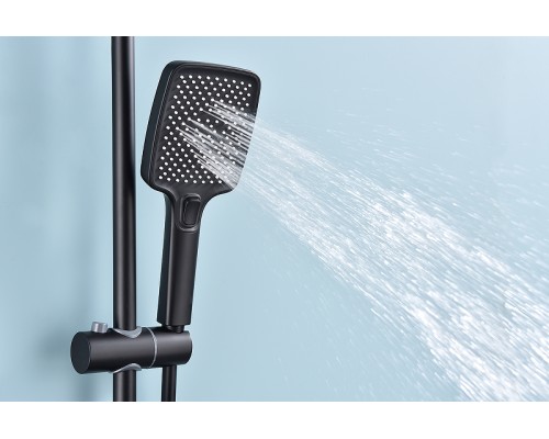 Душевая система Raglo R60.24.06 Черная матовая