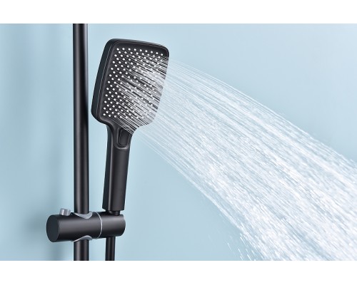 Душевая система Raglo R60.24.06 Черная матовая