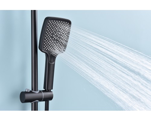 Душевая система Raglo R60.24.06 Черная матовая