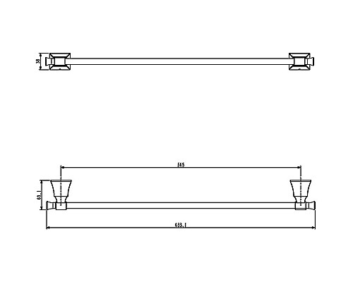 Полотенцедержатель Art&Max Vita AM-G-7836 Хром