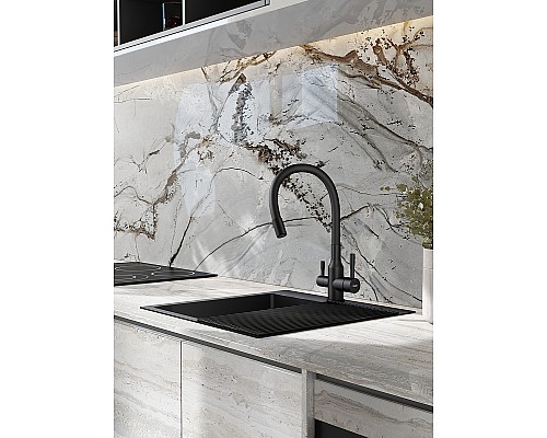 Смеситель для кухни Raglo R81.64.06 Черный матовый