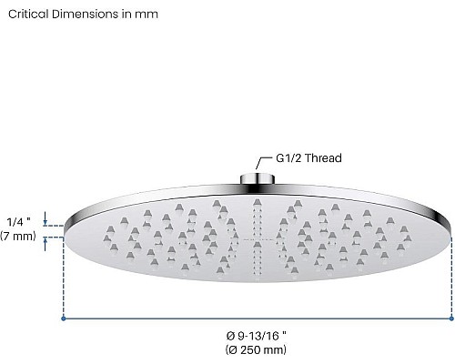 Верхний душ Aquatek AQ2077CR Хром