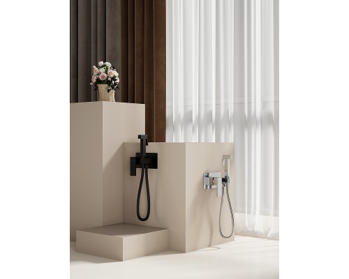 Гигиенический душ со смесителем Splenka S97.52.06 Черный матовый