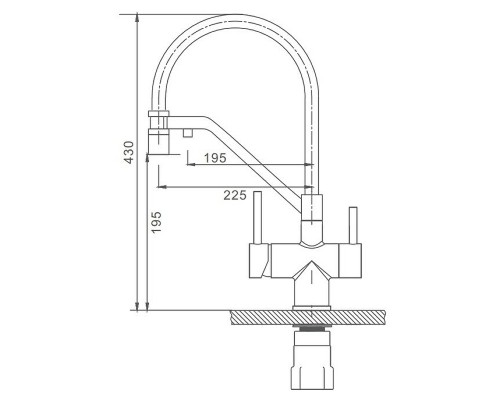 Смеситель для кухни Splenka S70.62.05 Сатин Черный