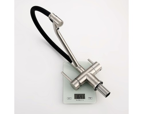 Смеситель для кухни Splenka S70.62.05 Сатин Черный