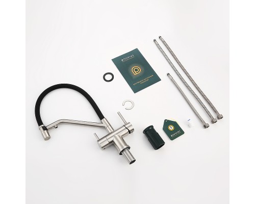 Смеситель для кухни Splenka S70.62.05 Сатин Черный