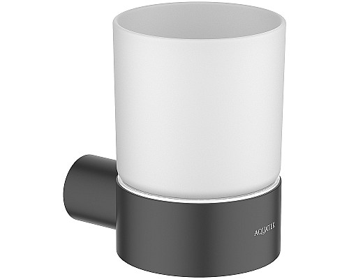 Стакан для зубных щеток Aquatek Лира AQ4404MB Черный матовый