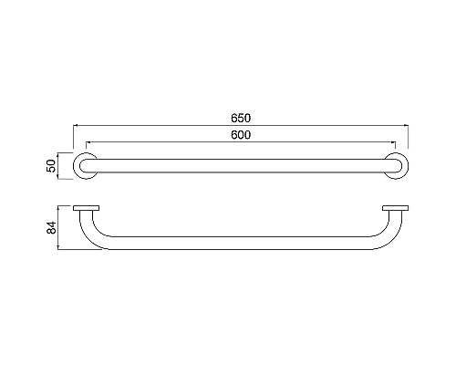 Поручень для ванной Aquatek AQ4996CR Хром