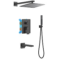 Душевая система Aquatek Лира AQ1473MB Черная матовая