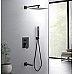 Душевая система Aquatek Лира AQ1473MB Черная матовая