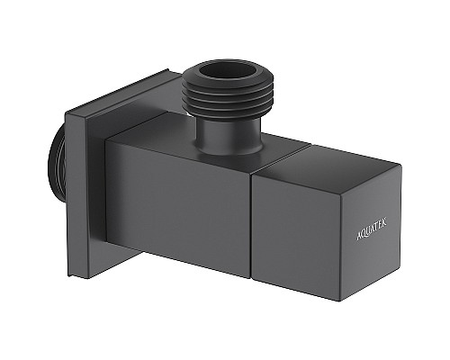 Запорный вентиль Aquatek AQ2453MB угловой Черный матовый