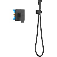 Гигиенический душ со смесителем Aquatek Либра AQ1619MB Черный матовый