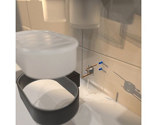 Мыльница Altasan Лотос ЛТ30ЧМ Черная матовая