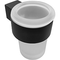 Стакан для зубных щеток Altasan Лотос ЛТ41ЧМ Черный матовый