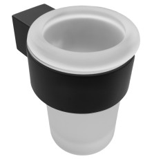 Стакан для зубных щеток Altasan Лотос ЛТ41ЧМ Черный матовый