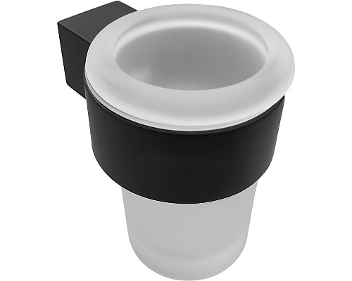 Стакан для зубных щеток Altasan Лотос ЛТ41ЧМ Черный матовый