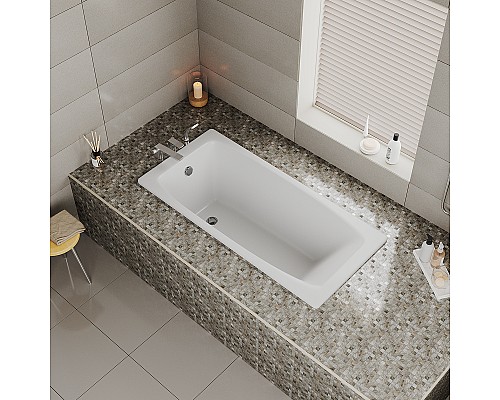 Чугунная ванна Delice Repos 170x70 DLR220508RB с черными матовыми ручками без антискользящего покрытия Чугунная ванна Delice Repos 170x70 DLR220508RB с черными матовыми ручками без антискользящего покрытия