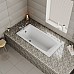 Чугунная ванна Delice Repos 170x70 DLR220508RB с черными матовыми ручками без антискользящего покрытия
