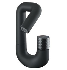 Смеситель для раковины Iddis Twist Черный матовый